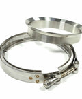 5 Inch Exhaust V Band Flange Clamp Kit For S400 Series Turbos SXE S475 S480 S463 S467 SX Turbo With T6 Flange Beveled Face Turbine Exit Clamp