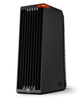 Compact Desktop Personal Tower Heater With Two Heat Settings, Targeted Heating, Advanced Safety, 12 Inch Tall Black Design