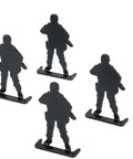 Big Bang Steel Target for Airguns Standing Soldier Popper 6 Pack heavy duty targets with pre-drilled mounting holes