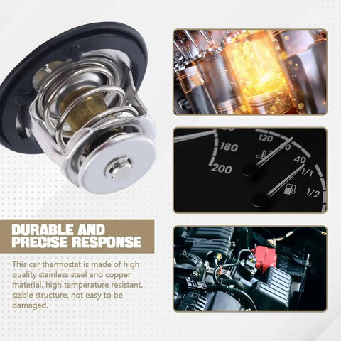Tight Heavy Duty Automotive Coolant Thermostat Replacement High Performance Engine Temp Control with stainless steel housing.