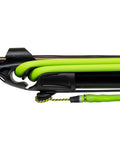 Close-up of Explorer 75cm Performance Speargun For Serious Spearfishing And Freediving With Aluminum Barrel Stainless Steel Shaft.