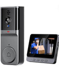 No WiFi Video Doorbell With Monitor showing 4.3 Inch IPS Screen, Wireless Doorbell Camera Using 2.4G Module, perfect for home security.