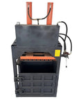 Top Shelf 40 Ton Vertical Hydraulic Baler Dual Cylinder Waste Paper Compactor Heavy Duty Industrial Baling Press view from above, showing dual cylinders and compacting chamber.