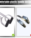 Pro Grade Hand Seamer Tool for Sheet Metal with ergonomic handle design, focus on handle comparison