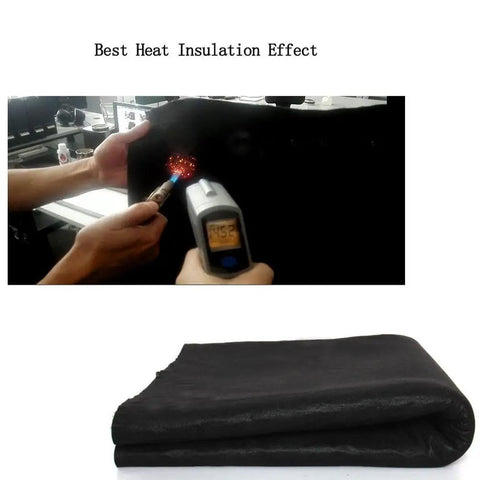 Testing Carbon Fiber Welding Blanket 6mm Thick High Temp 4x6 Feet Heavy Duty Heat Shield 1800F for torch soldering protection