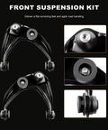 Two Piece Front Upper Control Arm And Ball Joint Suspension Kit Bolt On Replacement For Ford Fusion 2006-2012