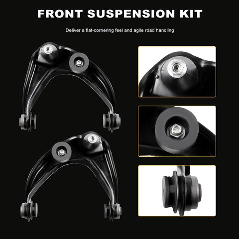 Two Piece Front Upper Control Arm And Ball Joint Suspension Kit Bolt On Replacement For Ford Fusion 2006-2012