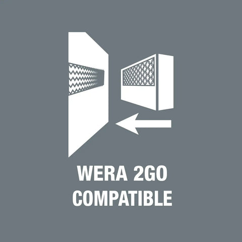 Torx HF Zyklop Bit Socket Set Wera 2Go compatibility icon showing compatibility features