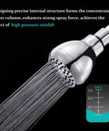 High Pressure 3 Inch Shower Head with Anti Clog Anti Leak Fixed Chrome Shower Head Adjustable Swivel Brass Ball Joint in use