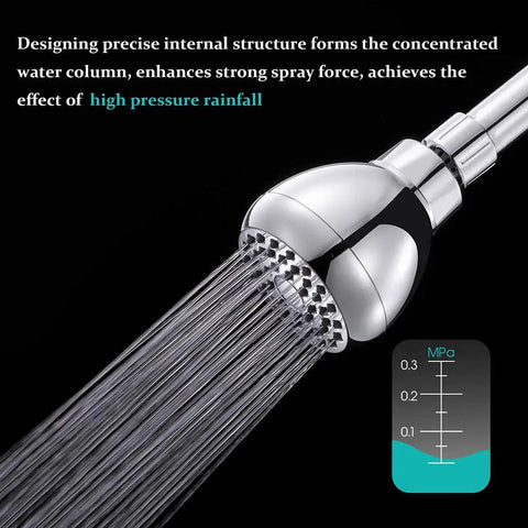 High Pressure 3 Inch Shower Head with Anti Clog Anti Leak Fixed Chrome Shower Head Adjustable Swivel Brass Ball Joint in use