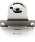 Detachable Stainless Steel V-Type Groove Sliding Wheel Roller Track Rail Fixed Pulley With Duplex Bearing For 0-13mm Wire Rope, 90mm mount