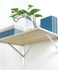 Rock Solid Shelf Brackets 16 Inch L Brackets For Shelves Heavy Duty Stainless Steel Angle Brackets With 440 Lbs Maximum Load installed