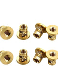 Super Cool Knurled Brass Hot Melt Insert Nuts For Heavy Duty Plastic Screw Fixing! M3 size with durable design for DIY projects.