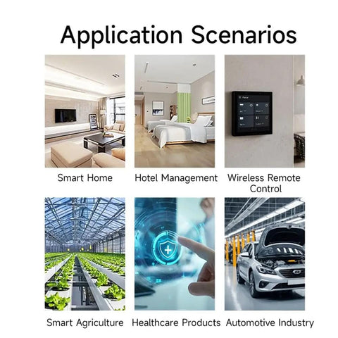 Application scenarios for LoRa 2.4G Offline OLED SX1281 Test Board With SPI Wireless RF Module including smart home and agriculture