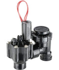 Heavy Duty Three Quarter Inch Anti Siphon Irrigation Control Valve With Twenty Four Volt Solenoid For Outdoor Residential Landscaping PGV ASV RT052 Easy Install Dope Captive Plunger And Durable Operation For Reliable Sprinkler System Performance, black valve