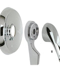 Mixet MTR5 HH Single Handle Tub And Shower Trim Kit with ADA compliant chrome handles for DIYers and pros
