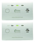 Carbon Monoxide Detector With 10 Year Battery Replacement Indicator Test Reset Button 2 Pack For Home Safety Easy No Wiring