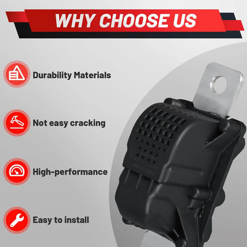 Heavy Duty High Voltage Battery Disconnect Pyro Fuse Compatible With Tesla Model 3 Model Y 2017 To 2022, durable black fuse.