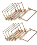 10 Pack One Quarter Inch Diameter Four Inch Long Trailer Coupler Pins - Built Tough Heavy Duty Stainless Steel Wire Locking Pins