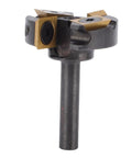 Top Tier Slab Flattening Router Bit With 1/4 Inch Shank And 1 3/8 Cut Diameter, carbide blades for CNC machining.
