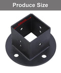 Heavy Duty Metal Post Base Anchors For Fence Railings Privacy Panels Gazebos Pergolas And Mailbox Brackets Built To Last For Backyard Projects And Pro Contractors, showing size.