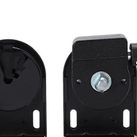 Exterior Sun Shade Mounting Brackets Replacement Kit For Cordless Crank System, Durable Black Outdoor Hardware For Balcony, Porch, Yard And Backyard, Simple Install, Includes Screws, Smooth Operation