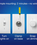 Aurora Smart Dimmer Switch For Philips Hue Bulbs Keeps Hue In Ready Mode With No App Required, installation process steps