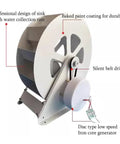 50W To 100W Portable Water Turbine Generator With Low Speed Belt Drive Quiet Hydro Power For Off Grid Homes Ponds Rivers And Small Waterways 1-35V Output side view