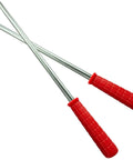 2 Pack Winding Bars For Torsion Spring Garage Doors With Premium Steel Rods And Upgraded Rubber Handle Corrosion Proof Heavy Duty Winder Tools
