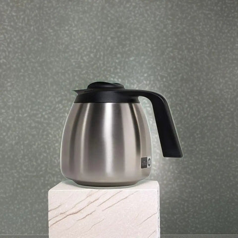 Seamless Thermal Carafe 1.9 L Black Vacuum Insulated Keeps Coffee Hot For Hours Holds 64 Oz Of Joe Brew Stainless Steel Interior