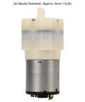 Top Shelf Dc Micro Air Pump And Mini Vacuum Module Rated From 3.7 To 24 Volts with 5mm air nozzle for quiet operation.