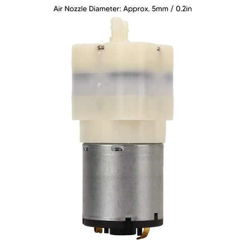 Top Shelf Dc Micro Air Pump And Mini Vacuum Module Rated From 3.7 To 24 Volts with 5mm air nozzle for quiet operation.