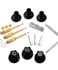 Three Handle Matte Black Tub And Shower Trim Kit For Pfister Faucets Heavy Duty All Metal Construction With Die Cast Zinc And Solid Brass Set