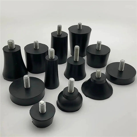 40 Piece Adjustable Rubber Feet Pads With Screws M6 M8 for tables and chairs leveling foot anti vibration shock absorption