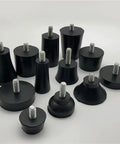 40 Pcs Rubber Adjustable Leveling Feet Set With M6 M8 Screws For Tables And Chairs Anti Shock Floor Protectors