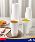 Disposable Paper Cups 16 Oz 1000 Pack Leakproof Thickened Walls Sturdy For Hot Beverages Water Grab And Go Party Office Home Travel White Ideal For Parties Coffee Tea Hot Chocolate And Daily Use