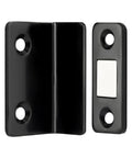 Ultra Slim L Shaped Cabinet Magnetic Catch Heavy Duty Adhesive Door Latch For Tight Corners And Slick Sliding Panels Easy Install Black