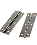 4 Pack Rotating Concealed Hinge Set Antique Bronze For Cabinets Doors Drawers And Jewelry Boxes 60x20mm With Silent Bearings
