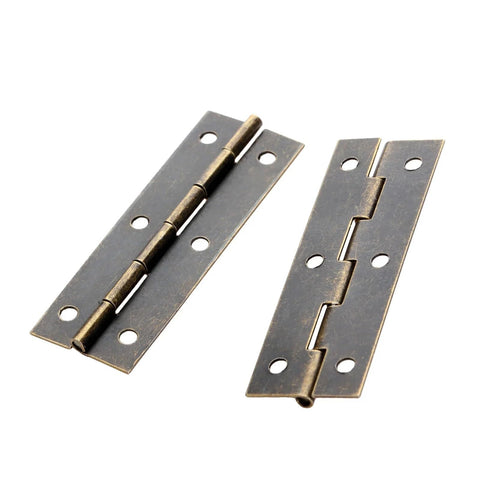 4 Pack Rotating Concealed Hinge Set Antique Bronze For Cabinets Doors Drawers And Jewelry Boxes 60x20mm With Silent Bearings
