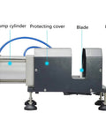 Side view of heavy duty pneumatic cable cutter for 1 to 50 mm2 wires tangent and straight cutting tool efficient cable cutting machine.