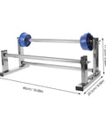 Manual Stretch Film Dispenser For Cargo Packaging And Wrapping Supplies With Durable Metal Plastic Assembly, Lightweight Design, 46cm x 20.5cm