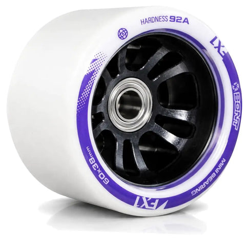 Fx1 Roller Skate Wheels With 688 Mini Bearings Pack Of 8 For Derby And Indoor Speed Quad Skating Lightweight High Rebound Urethane