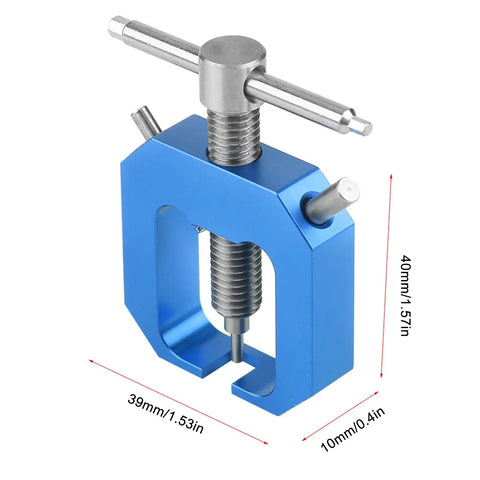 Top Shelf Pinion Gear Puller Kit For Rc Cars And Truggies, compact blue tool showing precision machined aluminum design.