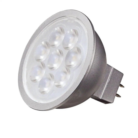 6.5W Dimmable MR16 LED Bulbs 3000K Soft White 40 Degree Beam GU5.3 Bi Pin Base 12V AC DC Low Voltage Energy Saving Spotlight Lamps Pack Of 6