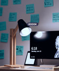 Desk lamp lit by Upgrade Your Home With Dimmable A19 LED Bulbs 10 Pack, 3W To 25W Equiv, 6000K Daylight Deluxe, 250 Lumens light