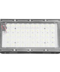 Sanpyl LED Flood Light 50W 12V Outdoor White for Courtyards, view showing bright LED chip array in a durable housing.