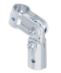 Ten Pack Beefed Up Adjustable Angle Pipe Clamp Connectors For 3/4 Inch EMT Conduit showing smooth galvanized steel bracket.