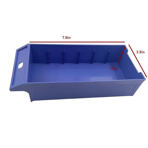 Blue plastic drawer from 60 Drawer Hardware Organizer Cabinet With Door Storage For Small Parts And Tools