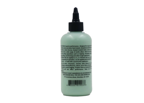 Anchorlube all-purpose metalworking compound bottle, 8 oz, pale green liquid with black dispensing cap