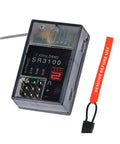 3.5V-9.6V 2.4GHz 3 Channel SR3100 Receiver For DSM2 Drones And Controllers Easy Install Stable Signal Interference Resistant
